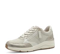 Jana Zapatillas Veganas Planas con Cremallera para Mujer, Color Beige Dorado, Talla 41 EU, Beige Dorado., 41 EU