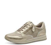 Jana Zapatillas Veganas Planas con Cremallera para Mujer, Color Beige Dorado, Talla 41 EU, Beige Dorado., 41 EU