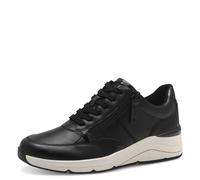 Jana Zapatillas Veganas Planas con Cremallera para Mujer, Color Negro/Blanco, Talla 37 EU, Negro Blanco, 37 EU