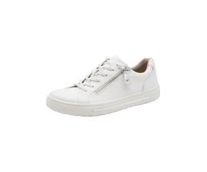 Jana Zapatillas Veganas Planas con Cremallera para Mujer, Talla 37 EU, Blanco, 37 EU