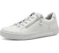 Jana Zapatillas Veganas Planas con Cremallera para Mujer, Talla 38 EU, Blanco, 38 EU