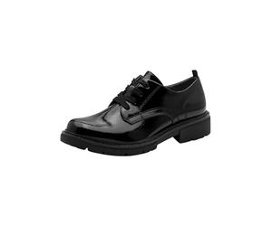 Jana Zapatos Bajos para Mujer 8-23773-41, Ancho en H, Patente Negra., 39 EU