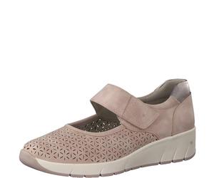 Jana Zapatos Bajos para Mujer con Cierre de Velcro Vegano, Rosa., 38 EU