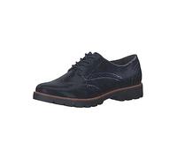 Jana Zapatos con Cordones para Mujer Oxford Lacado, Ancho H, Varios Anchos, Navy Met Comb, 38 EU