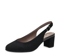 Jana Zapatos de Honda para Mujer con Correa Ajustable Vegan, Negro, 37 EU