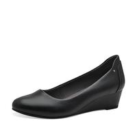 Jana Zapatos de tacón de cuña para Mujer Vegan, Negro, 38 EU