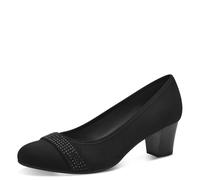 Jana Zapatos de tacón para Mujer con Detalles Brillantes Veganos, Negro, 41 EU