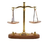 Janasiba 1 báscula de balanza vintage ornamental, accesorio en miniatura como se muestra en la imagen, modelo de báscula de justicia antigua, decoración para el hogar, la oficina o el escritorio
