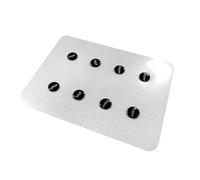 Janasiba 1 Pieza Almohadillas para los Pies Patines Cristal para Ratón, Pegatinas Universales Puntos Redondos Pequeños, Almohadilla para Ratón DIY para Juegos Deportes Electrónicos, Color A