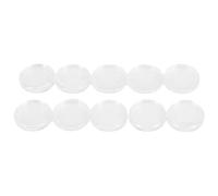 Janasiba 10 cápsulas pequeñas redondas de plástico transparente de 24 mm