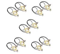 Janasiba 10 piezas de 50 mm Guitarras piezoeléctricas amplificador precableado con ranura de salida de 6,35 mm para guitarra acústica, ukelele, puros, cajas, guitarras