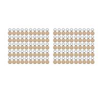 Janasiba 100 piezas vacías redondas de madera colgante de llave DIY colgante puede grabar regalos DIY