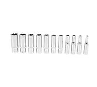 Janasiba 11 unids 1/4 unidad profunda de corriente conjunto de herramientas manuales 6 herramienta de reparación hexagonal hembra larga