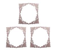 Janasiba 12 piezas de goma de roble tallado esquina onlay apliques muebles casa puerta DIY