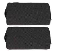 Janasiba 2 almohadillas antideslizantes para sillas de pie, para aliviar el dolor de rodillas, diseño de medio cilindro para el hogar y la oficina (negro)