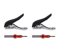 Janasiba 2 cubiertas de tornillos perforadora de 8 mm de apertura, perforadora redonda, papel fotográfico, tarjeta, esquina, perforadora redonda, cortador de papel