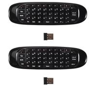 Janasiba 2 mini Air Mouse Fly Air Mouse teclado inalámbrico para 9.0 8.1 Android TV Box/PC/TV Smart TV Mini 2.4G(C120)