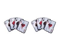 Janasiba 2 pegatinas para coche, divertido diseño de póquer para el cuerpo, pegatinas reflectantes para decoración