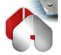 Janasiba 2 protectores de bug de acero inoxidable para barcos con protección autoadhesiva para barcos