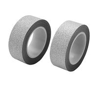 Janasiba 2 x 10 m Glitter Washi Tape Stick autoadhesivo manualidades papel plateado
