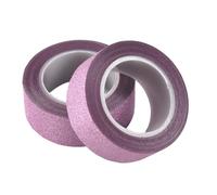 Janasiba 2 x 10 m Glitter Washi Tape Stick autoadhesivo manualidades papel rosa
