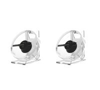 Janasiba 2 x 3D ventilador holograma proyector LED escritorio holográfico lámpara jugador control remoto soporte de exhibición imágenes y video