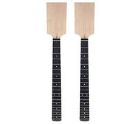 Janasiba 2 x Guitarras Eléctricas Cuello Palisandro Cabeza Palisandro en Arce 22 Trastes Inlay Sin Terminar DIY Parte
