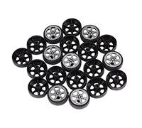 Janasiba 20 unidades de rollo de plástico de 2 mm de diámetro eje de coche modelo de juguete Raeder 20 mm x 6 mm