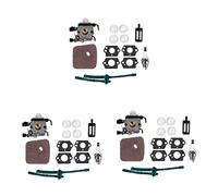 Janasiba 3 carburadores para FS80 Carburador FC55 FC75 FC85 FS310 FS38 FS45 FS45C FS45L FS46 FS55 FS55RC FS55T FS74 FS75 FS76 FS80 FS85 HS45 HS75 HS80 5 carburadores (F) S80 cm