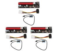 Janasiba 3 x Mini PCIe a PCI Express 16X Riser para portátil Tarjeta de imagen externa BTC Miner MPCIe a ranura PCI-E