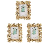 Janasiba 3X Resina Vino Lectura Ginkgo Hoja Foto Decoración Salida