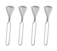 Janasiba 4 batidores de acero inoxidable en espiral, batidor de huevo batido, batidora de mano de crema de salsa, herramientas de cocina, accesorios para mezclar