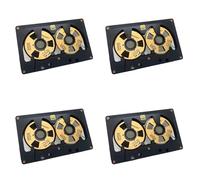 Janasiba 4 cassette Audio Reel to Reel Cassette 50 Minutos Cinta Doble Cara Bobina de Metal Carcasa hueca Autoconstrucción