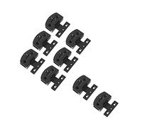 Janasiba 4 pares de bisagras para puerta de cristal, vitrina, vitrina, bisagra de puerta, piezas de repuesto, lado de apertura y gratuito