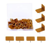 Janasiba 40 unidades de rieles para cajones y deslizadores de muebles, de plástico con clavos, para reparación de cajoneras