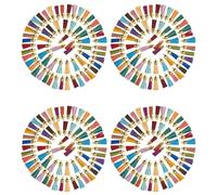 Janasiba 400 piezas borlas de fabricación de joyas colgante colgante para DIY suministros de manualidades