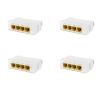 Janasiba 4X 4Port Gigabit POE Extender 1000M 1 a 3 Conmutador Repetidor de Red IEEE802.3Af/at Plug&Play para Interruptor PoE NVR Cámara IP AP