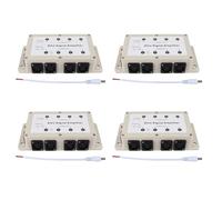 Janasiba 4X Dc12-24V 8 Canales Dmx512 Salida de Canal Led Distribuidor Divisor Amplificador de Señal Controlador para Equipos