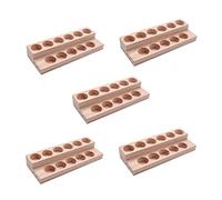 Janasiba 5 bandejas de aceite de 11 agujeros, hechas a mano, soporte para de 5-15 ml