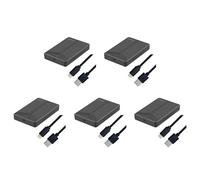 Janasiba 5 unidades de disco duro móviles USB 3.1 de 2,5 pulgadas, carcasa SSD de 15 mm para ordenador portátil