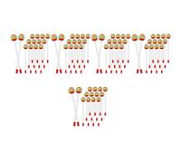 Janasiba 70 piezas piruleta tambor Mallet varillas redondas iris martillo de plástico para niños martillo infantil