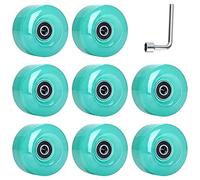 Janasiba 8 unidades 58 mm x 32 mm, 82 A Quad Ruedas Patines para Exterior e Interior, PU para Ruedas de Doble Fila Accesorios