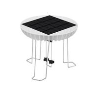 Janasiba Agitador de agua solar, generador de ondas de agua circular, herramienta de ondas de agua para jardín de rocas, herramienta de paisajismo