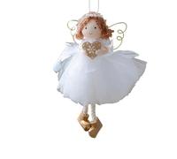 Janasiba Árbol de Navidad Niña Ornamento Falda de tul Decoración estacional para Salón A