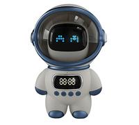 Janasiba Astronaut Smart Bluetooth Speaker AI Voice HiFi Audio Escritorio Multifuncional Audio Despertador Digital Radio FM,A