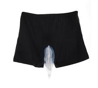 Janasiba Bragas lavables para incontinencia urinaria para hombres que llevan incontinencia urinaria y tienen ropa interior atada a la pierna, bolsa de orina (grande)