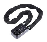 Janasiba Candado sin llave para bicicleta, moto, con Bluetooth, alarma antirrobo, 110 dB, control de aplicación, color negro