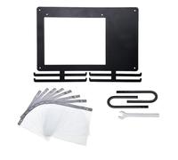 Janasiba Exhibidor de Medallas de Maratón para Corredores, Colgador de Pared con Capacidad para hasta 36 Medallas y 80 Dorsales.