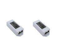 Janasiba - Extensor POE de 1 a 2 puertos, 100 Mbps, IEEE 802.3Af/at Standard 48 V, para cámara IP NVR, extensión POE de 100 metros para el alcance POE