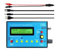 Janasiba FG-200 DDS - Generador de señales funcionales (0,01 Hz - 500 KHz, módulo de fuente de señal sinuso+rectángulo+forma de dentada de )